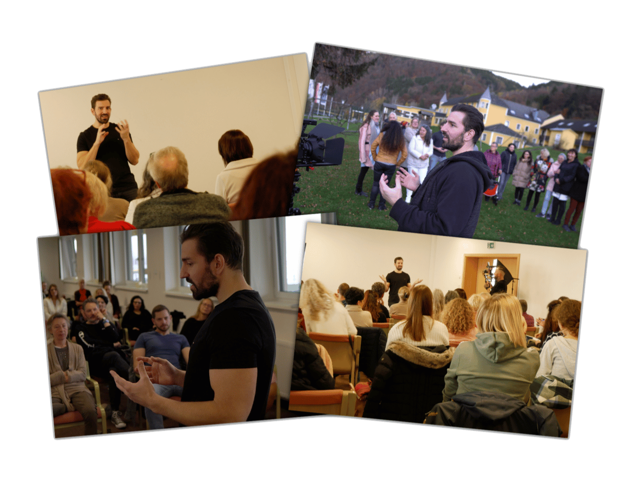 Robert Weber auf der Bühne